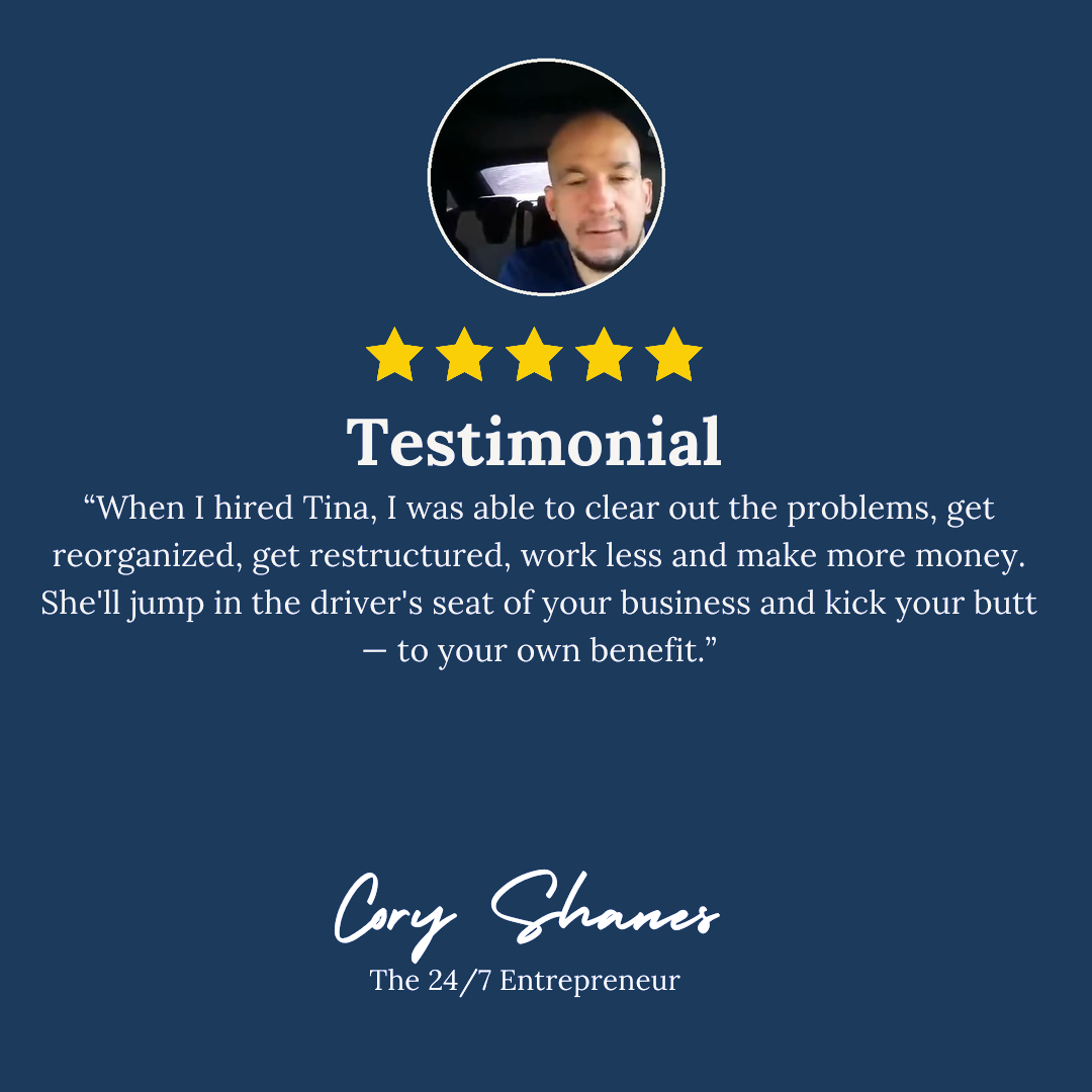 Cory Shanes, The 24/7 Entrepreneur: get reorganized, get restructured, work less and make more money