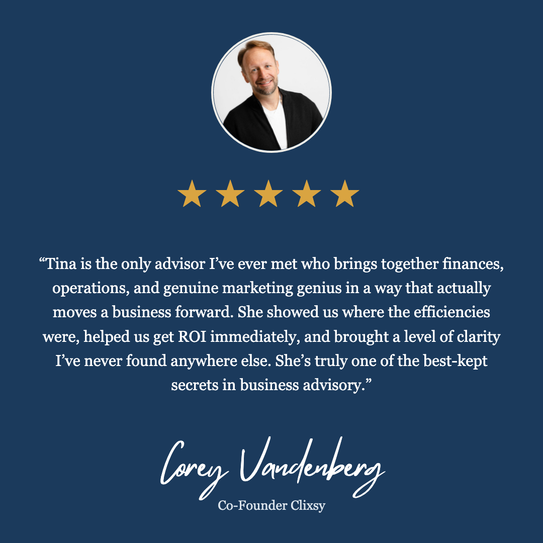 Testimonial card: Corey Vandenberg
